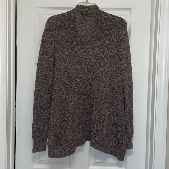 CAbi 880 Swear By Sweater Brown Marled Open Front Cardigan - Picture 7 of 7